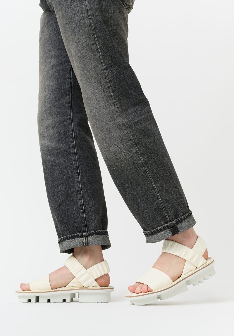Trippen Synchron Sandal in White	