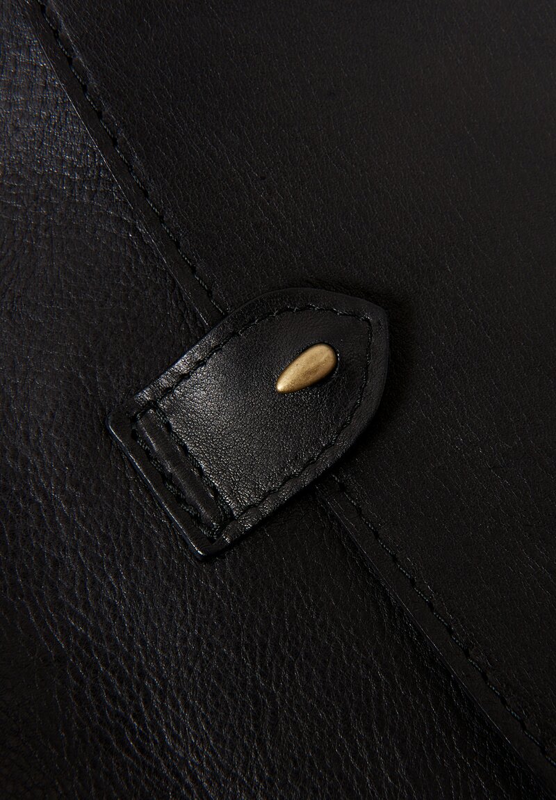 Coriu Small Leather Bitta Crossbody Bag Black	