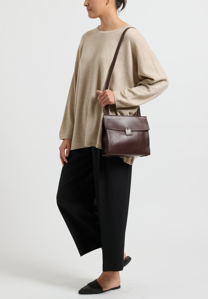 Coriu Small Leather ''Bitta'' Crossbody Bag in Vintage Brown | Santa Fe ...