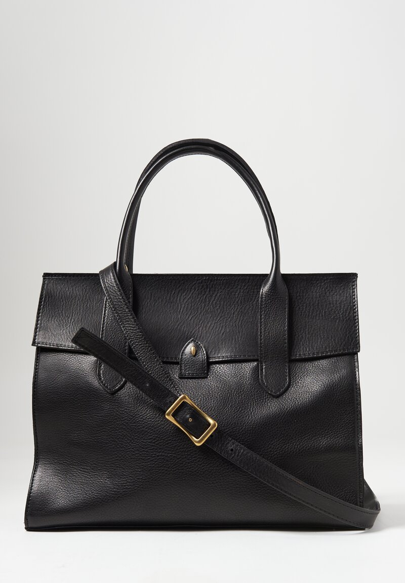 Coriu Leather Large ''Bitta'' Handbag in Black	