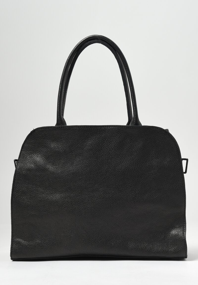 Coriu Leather Sella Handbag with Shoulder Strap Black 2	