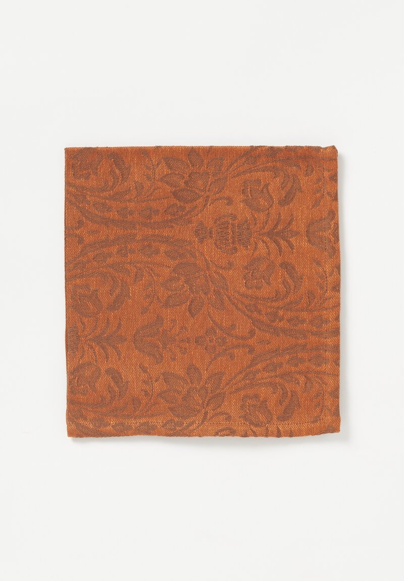 Tessitura Pardi Linen Cotton Anfora Coloniale Napkin Orange	