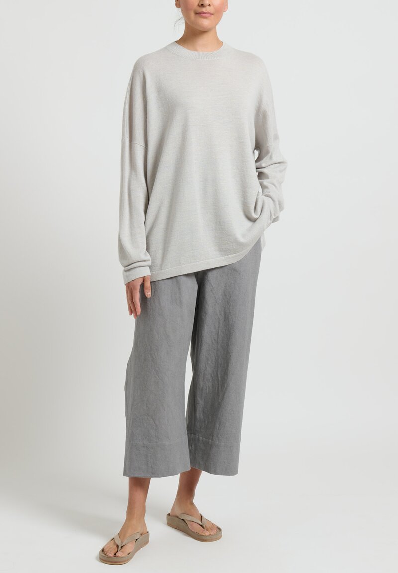 Lauren Manoogian ''New Flat'' Trousers in Slate Grey	