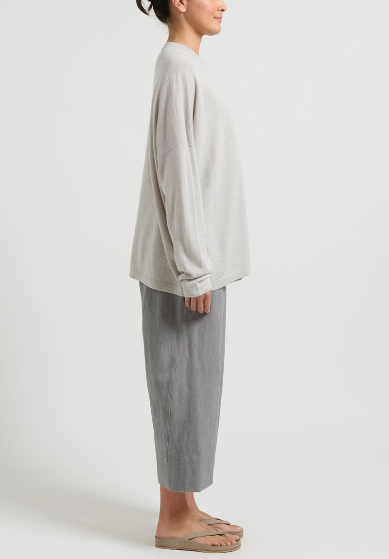 Lauren Manoogian ''New Flat'' Trousers in Slate Grey	