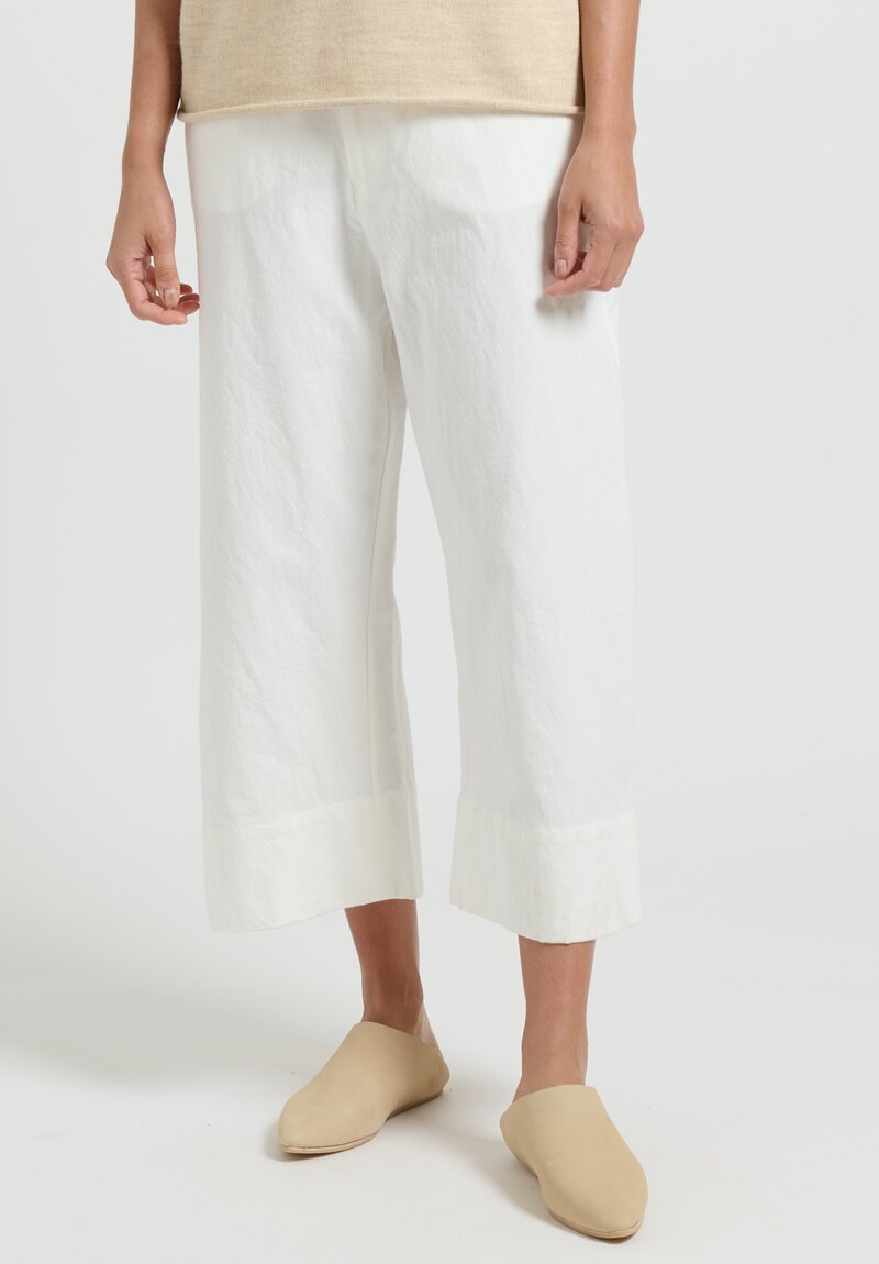 Lauren Manoogian ''New Flat'' Trousers in White	