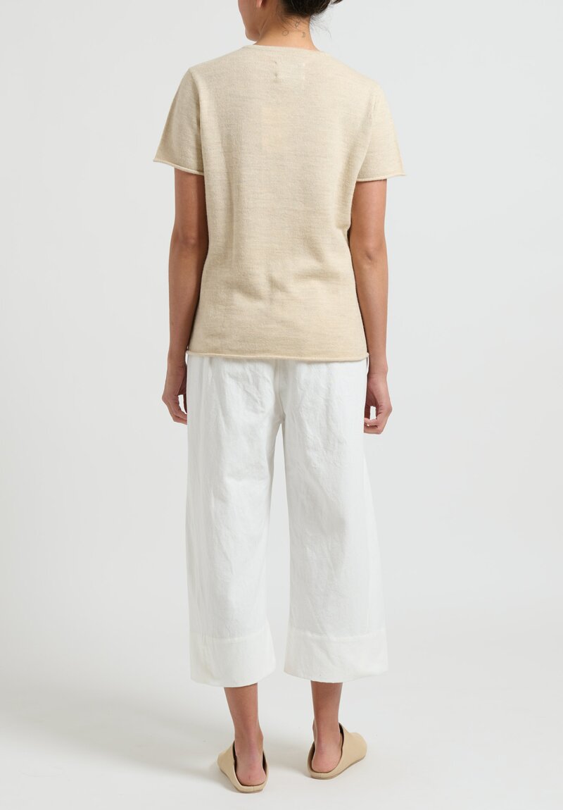 Lauren Manoogian ''New Flat'' Trousers in White	