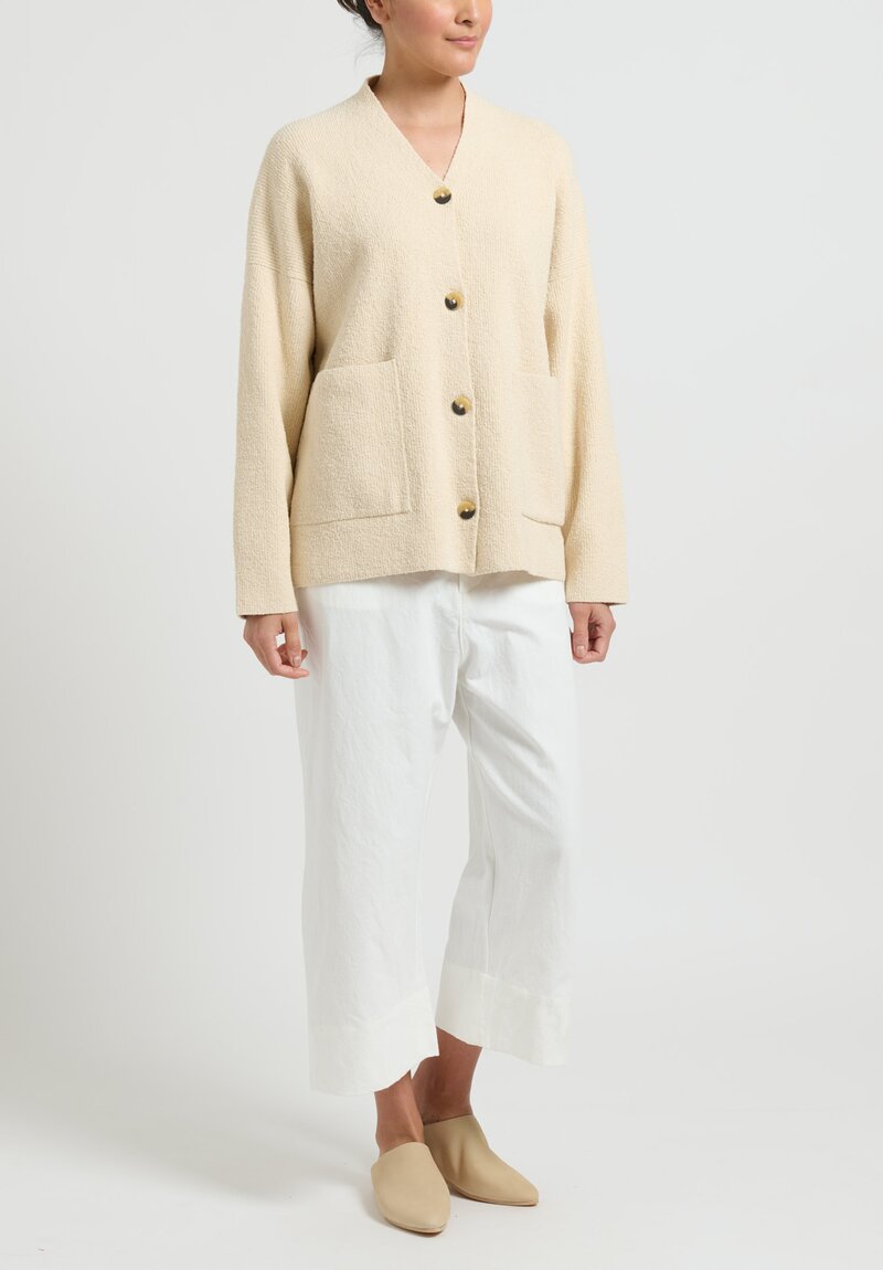 Lauren Manoogian ''Rib'' Cardigan in Natural | Santa Fe Dry Goods