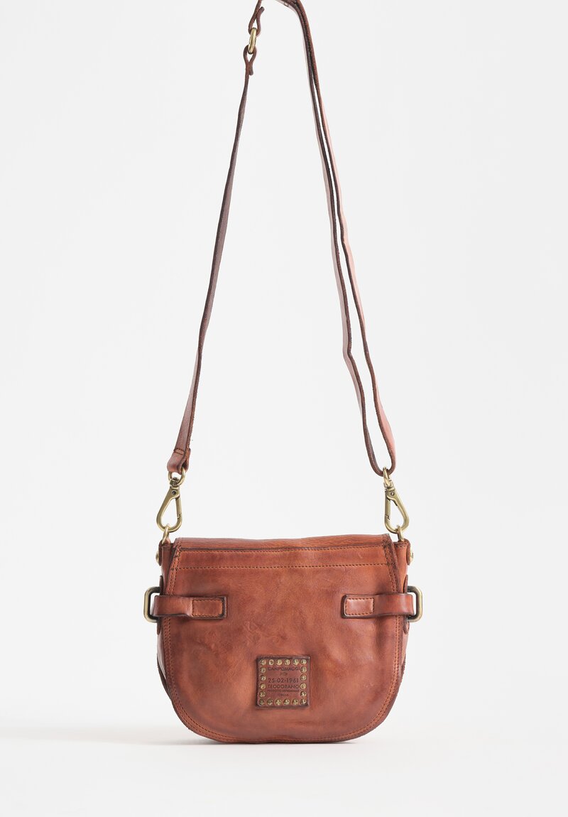 Campomaggi Simple Knot Crossbody Bag in Cognac Brown	