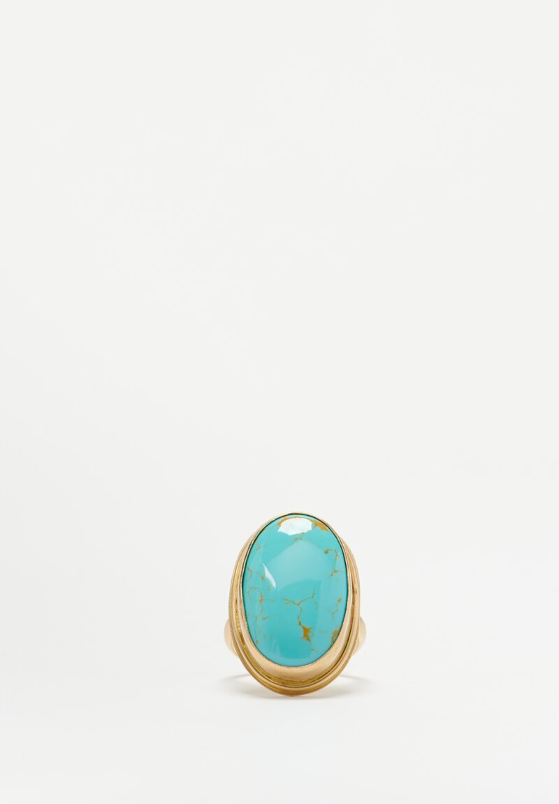Greig Porter 18k, Kingman Turquoise Ring	