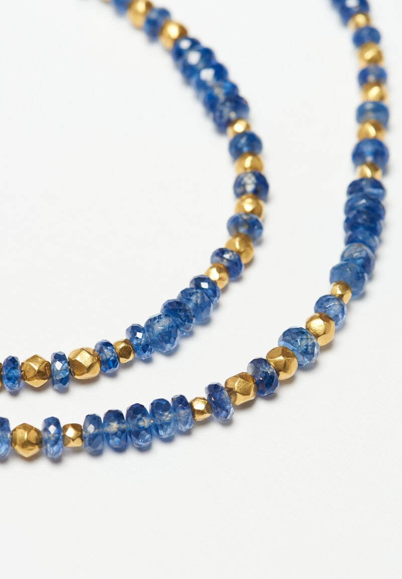 Greig Porter 18K, Blue Sapphire & Gold Bead Necklace II