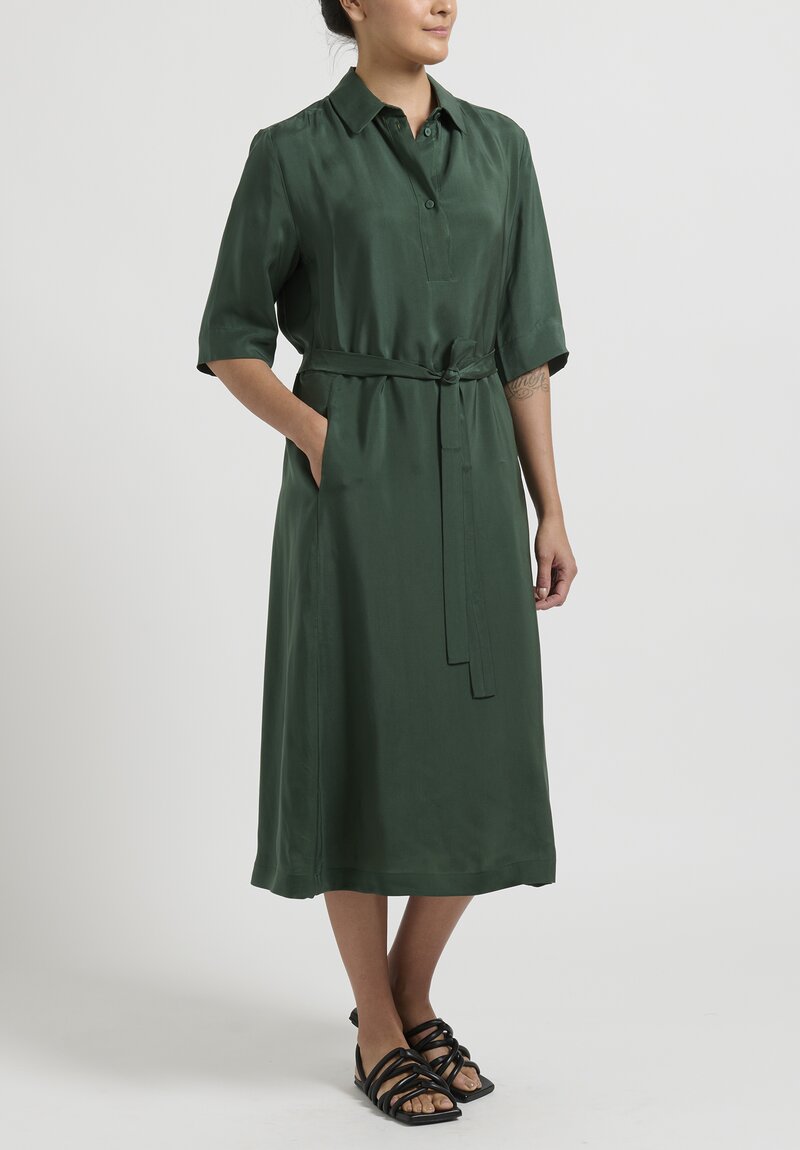 Sara Lanzi Polo Dress in Myrtle Green	