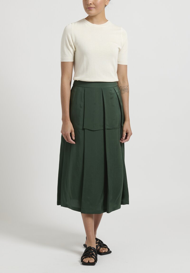 Sara Lanzi Lalli Skirt in Myrtle Green	
