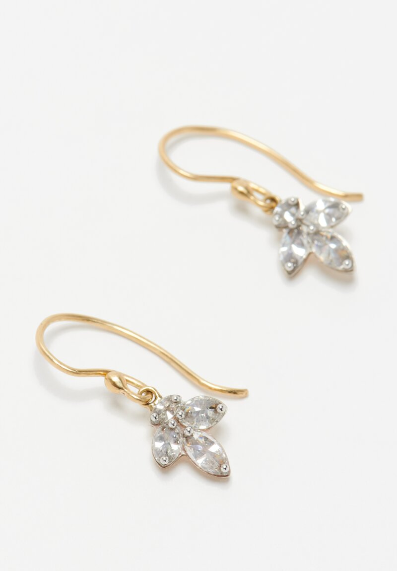 TAP by Todd Pownell 18k, 14k, Marquise Diamond Earrings