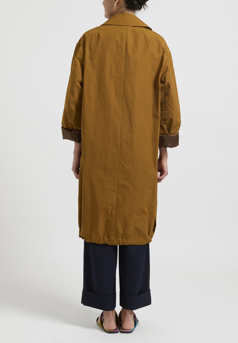 Dries Van Noten ''Rinks'' Loop Coat in Ochre Brown | Santa Fe Dry Goods ...