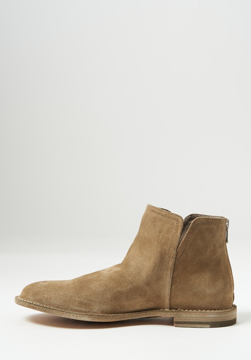 Officine Creative Suede Linzi Ankle Bootie in Light Cachemire Natural	