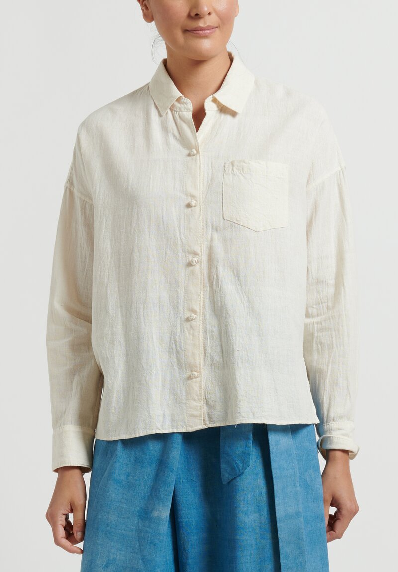 Angel Chang Original Button-Down in Natural	