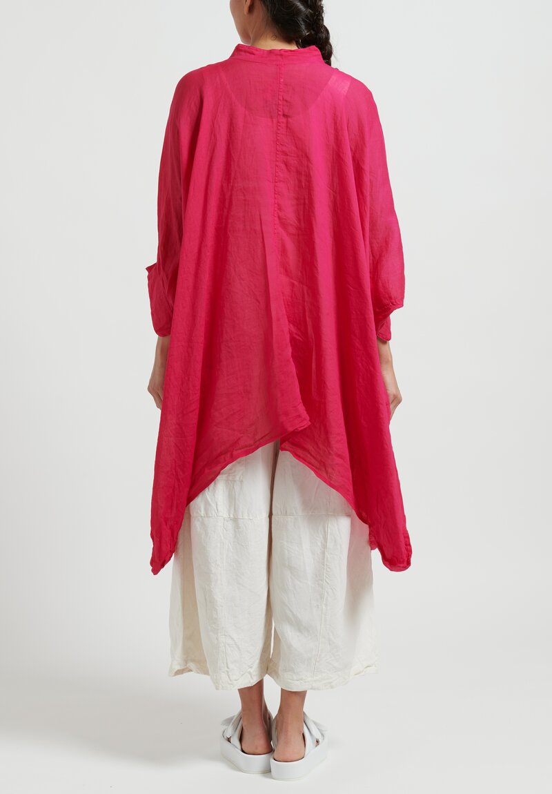 Gilda Midani Linen Square Tunic in Pink	