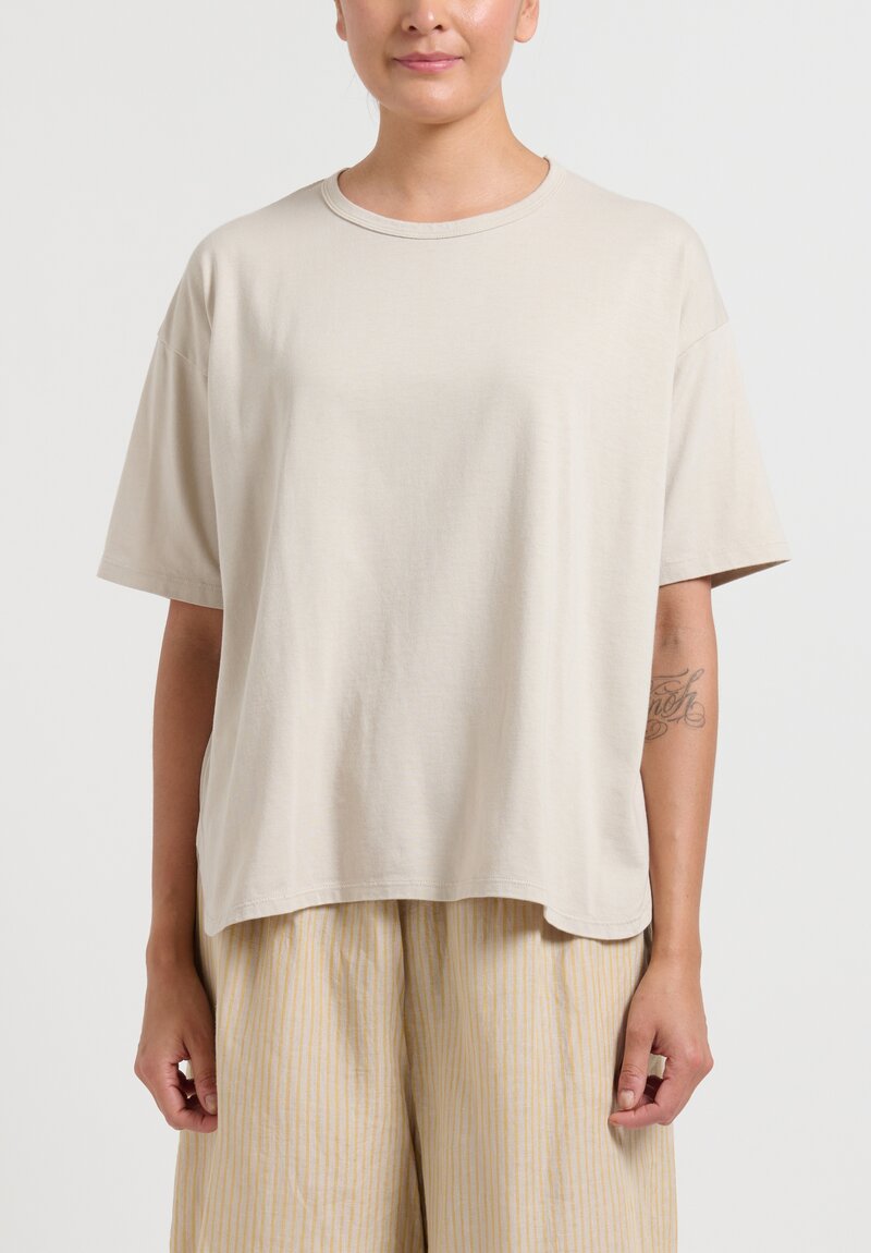 Maison de Soil Oversized Short Sleeve T-Shirt in Milky Grey	