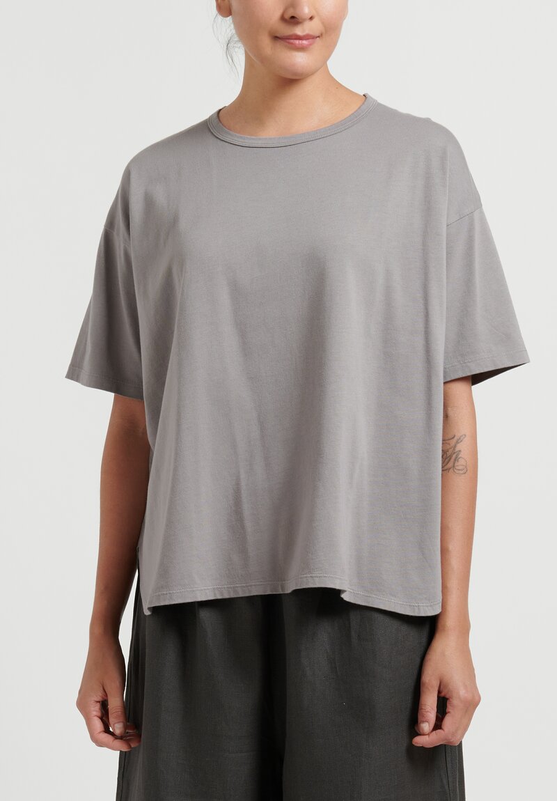 Maison de Soil Cotton Oversized Short Sleeve T-Shirt in Charcoal	