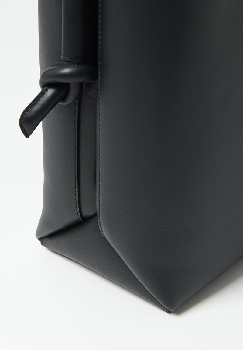 Marsell Leather Noda Hand Bag Black	