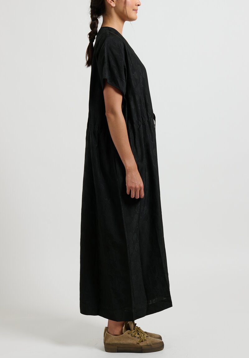 Uma Wang Drawstring Waist ''Acre'' Dress in Black	