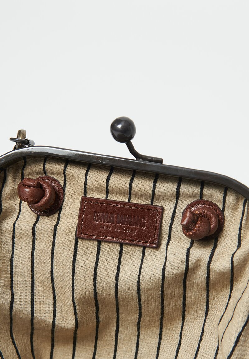 Uma Wang Small Calfskin Handbag Brown	