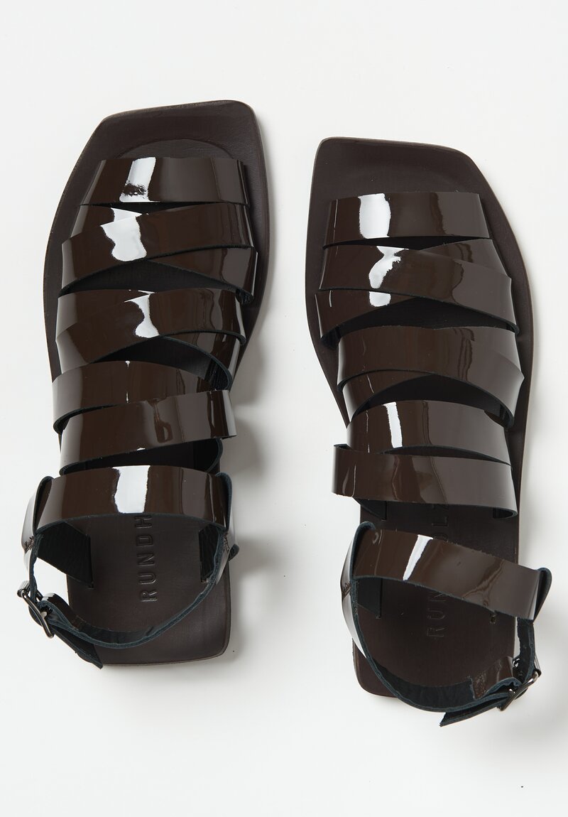 Rundholz Patent Leather Sandals	