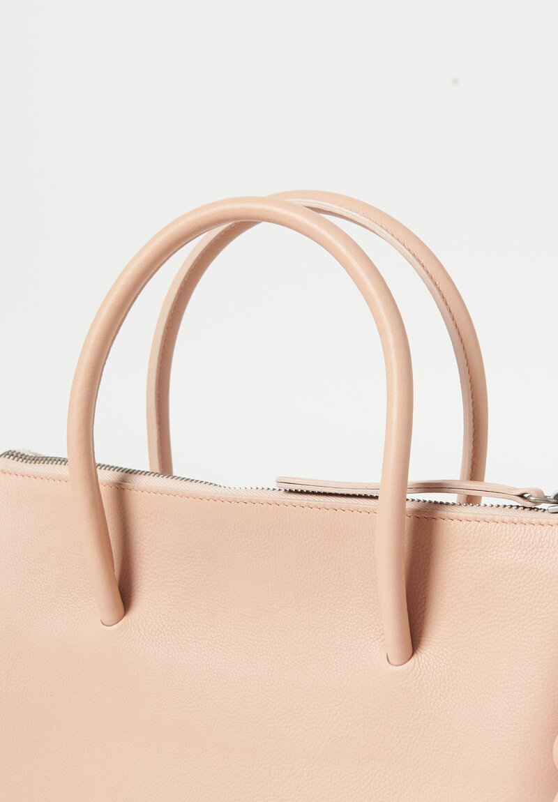 Marsell Leather Sacco Hand Bag in Blush	