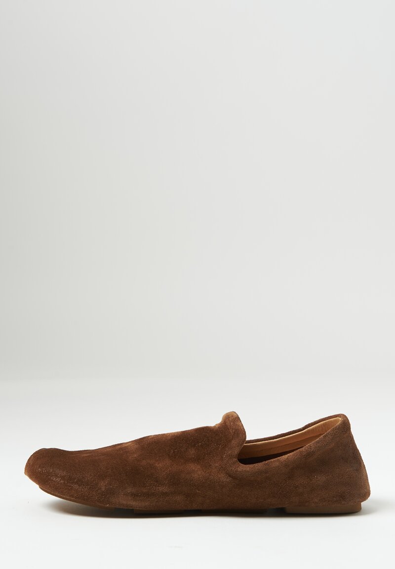 Marséll Leather ''Toddone'' Pantofola Shoe in Walnut Brown	