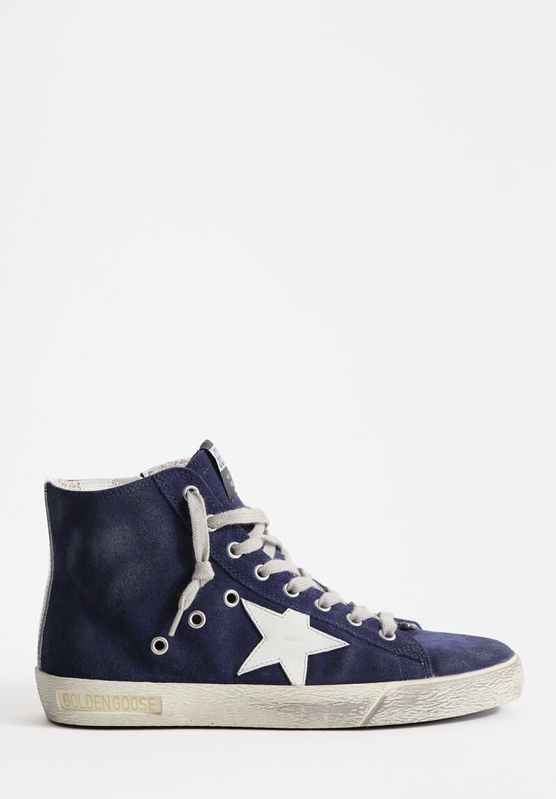 Golden Goose Francy Classic Sneaker in Night Blue & white	