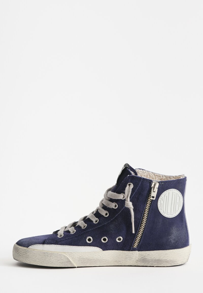 Golden Goose Francy Classic Sneaker in Night Blue & white	