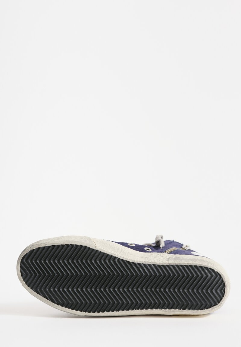 Golden Goose Francy Classic Sneaker in Night Blue & white	