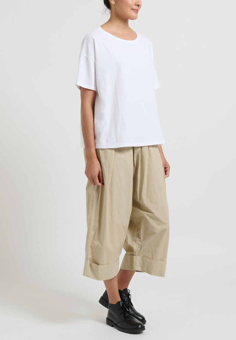 Toogood Cotton ''Baker'' Trousers in Rush Natural	