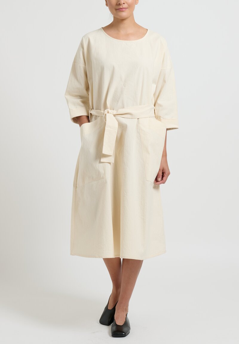 toogood Cotton ''Perfumer'' Dress in Raw Natural	