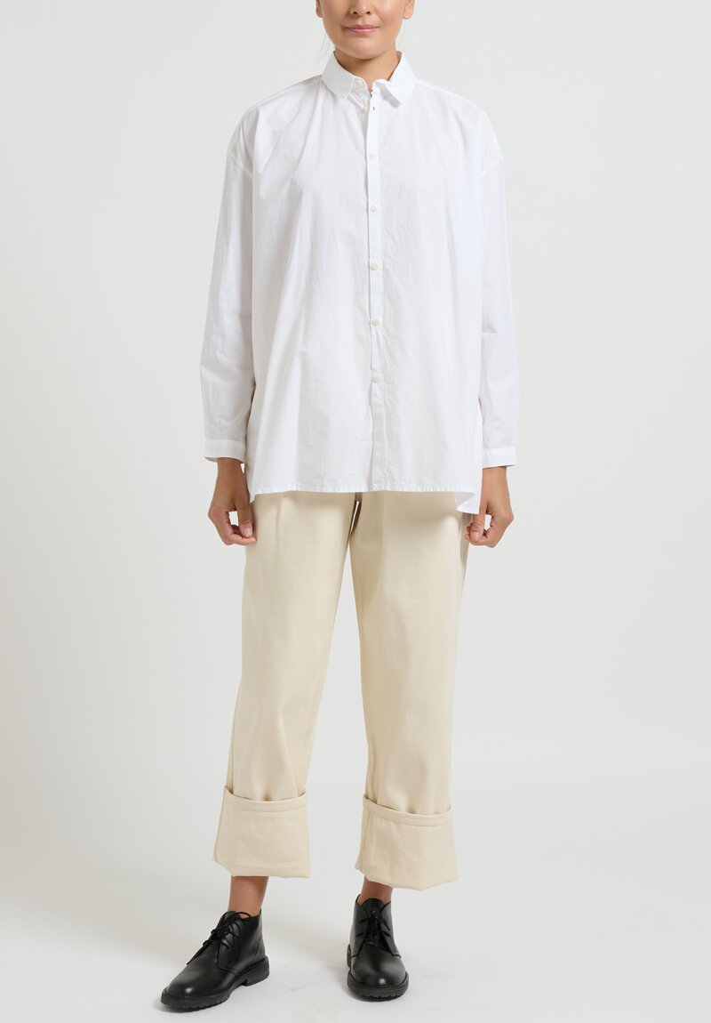 toogood Organic Denim Pleated ''Tailor'' Jeans in Raw Natural	