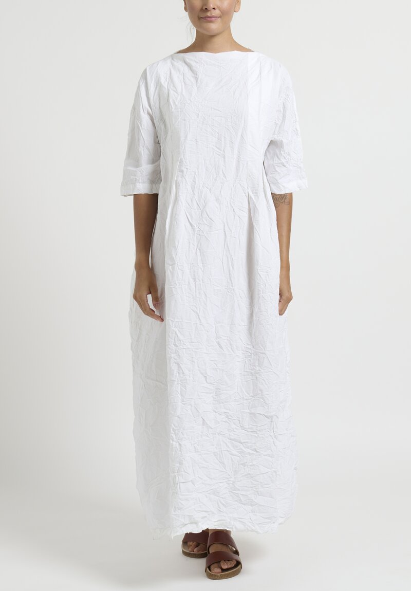 Daniela Gregis Washed Cotton Thistle Dress in White