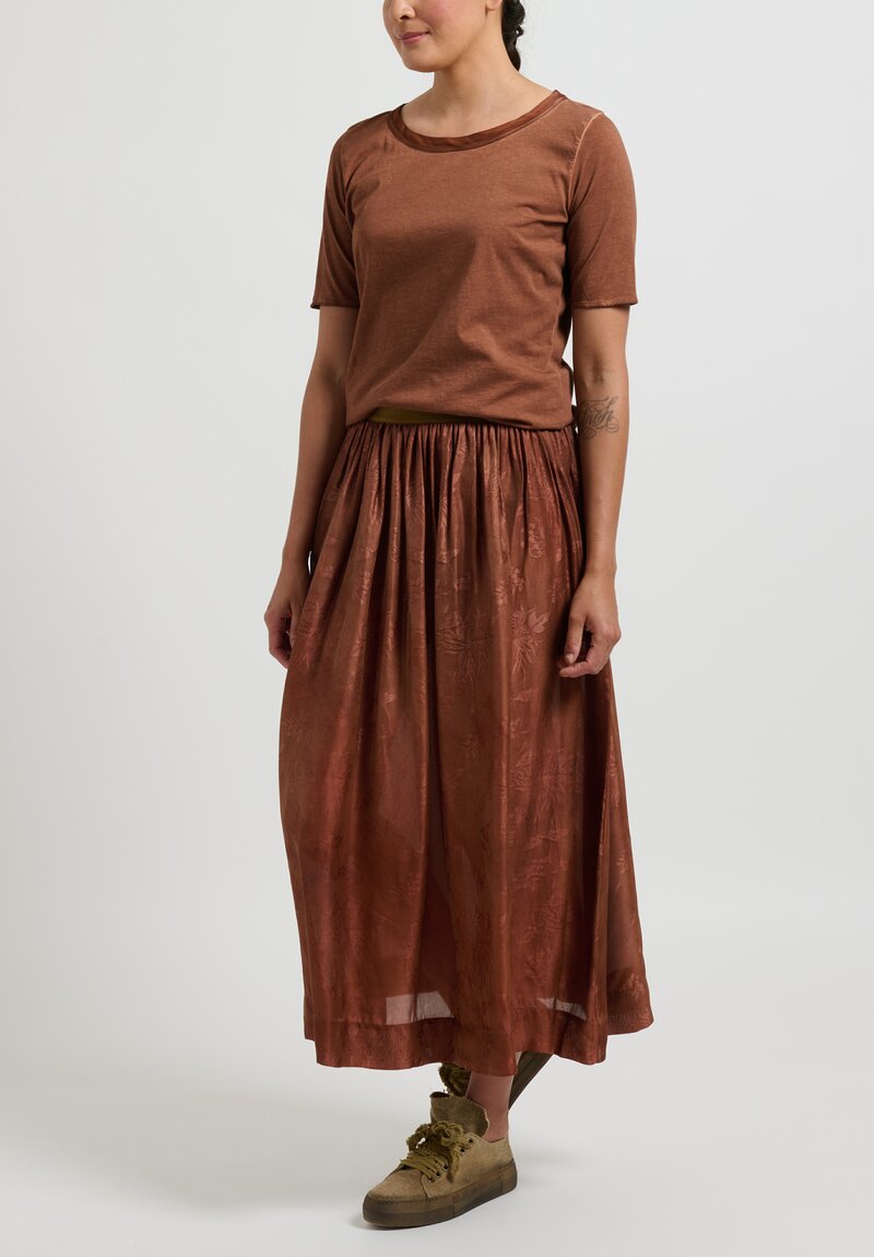 Uma Wang ''Odette Gillian'' Skirt in Dark Rose	