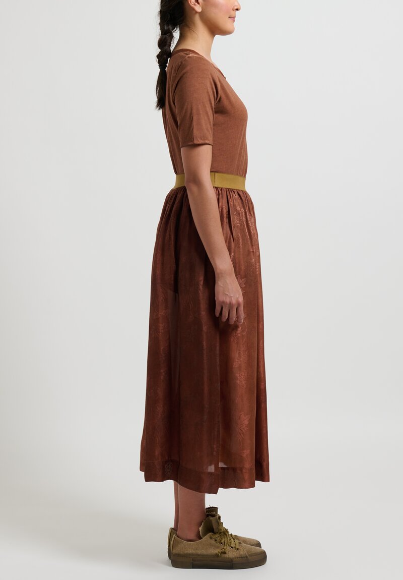 Uma Wang ''Odette Gillian'' Skirt in Dark Rose	
