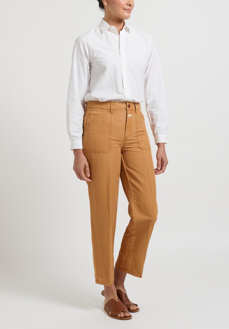 Closed Linen & Cotton Abe Pants in Brown