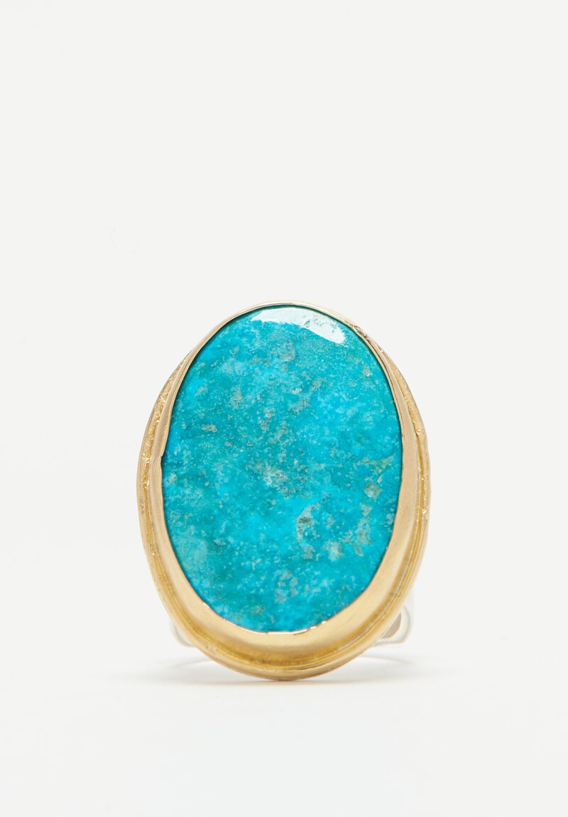 Greig Porter 18k & Sterling, Kingman Turquoise Ring