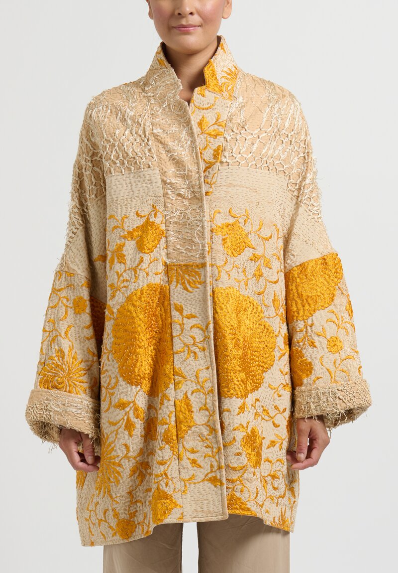 By Walid Silk Piano Shawl Basma Coat	