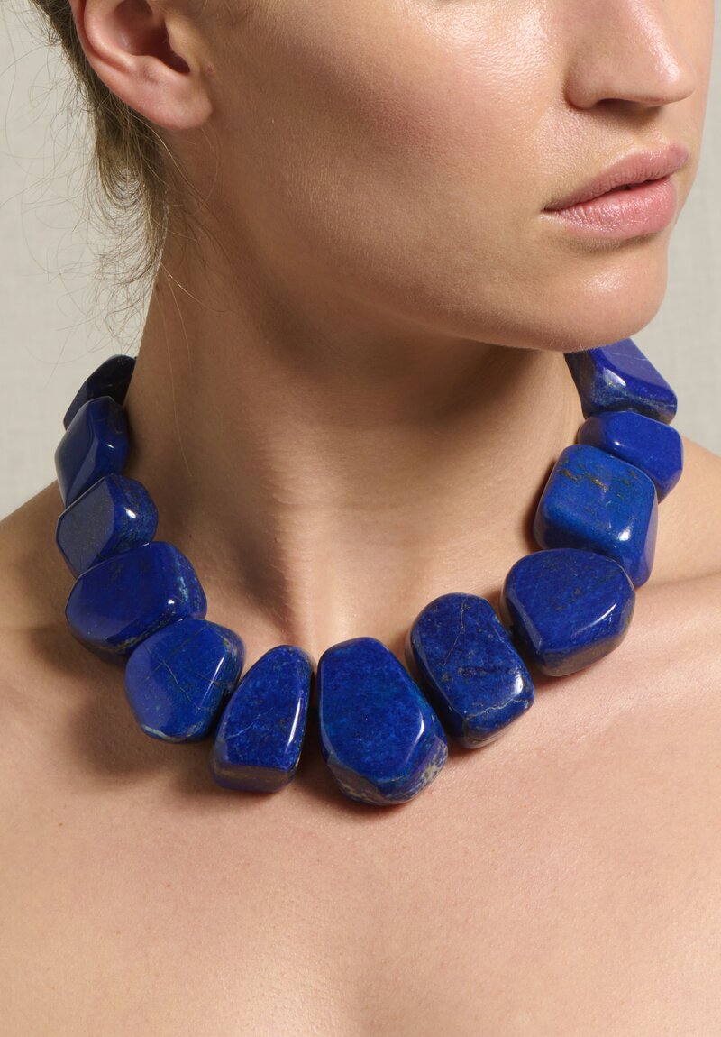 Monies Polished Lapis Lazuli Necklace	