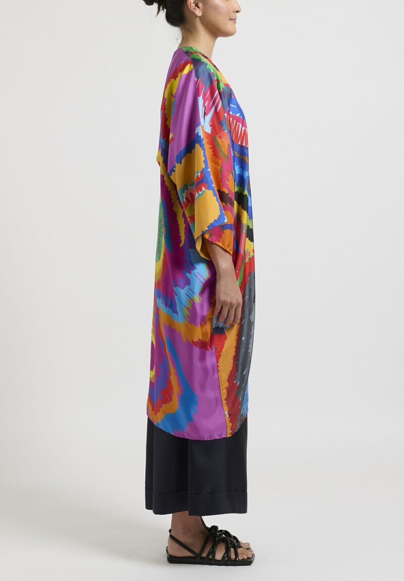 Rianna + Nina Printed Ligthweight Silk Kimono	