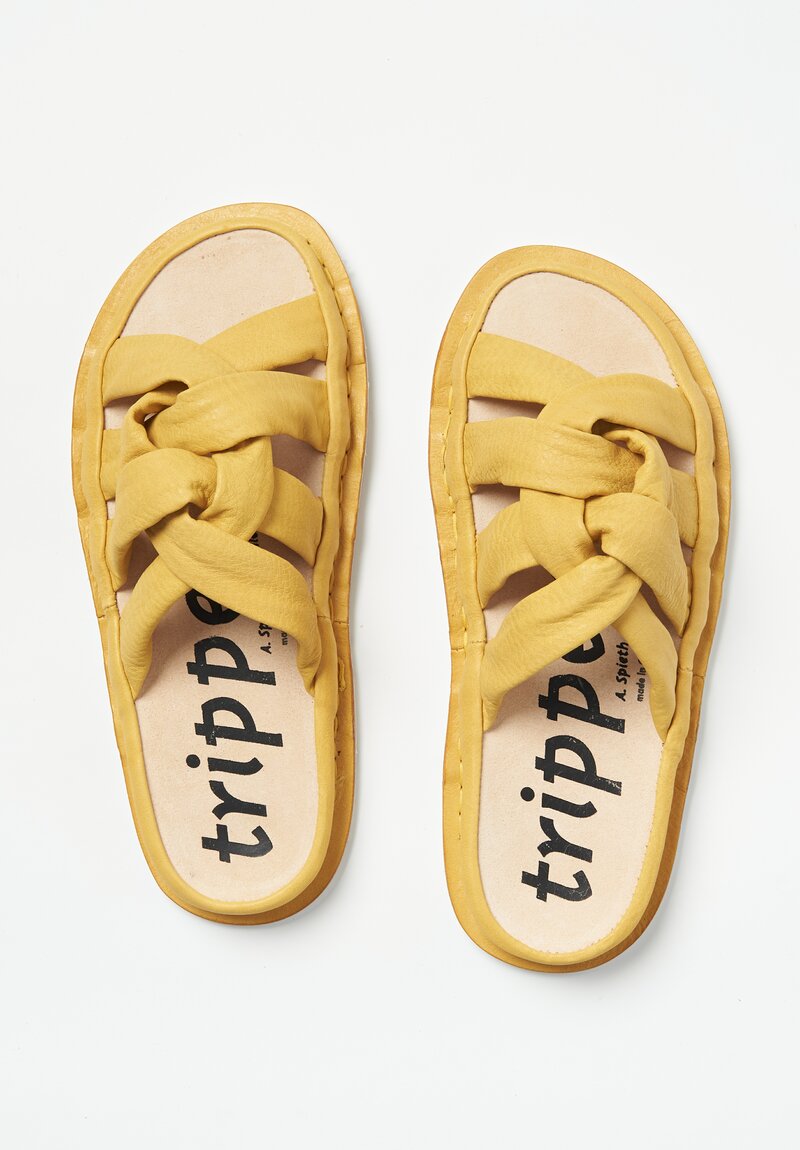 Trippen Knotty Sandal in Yellow	