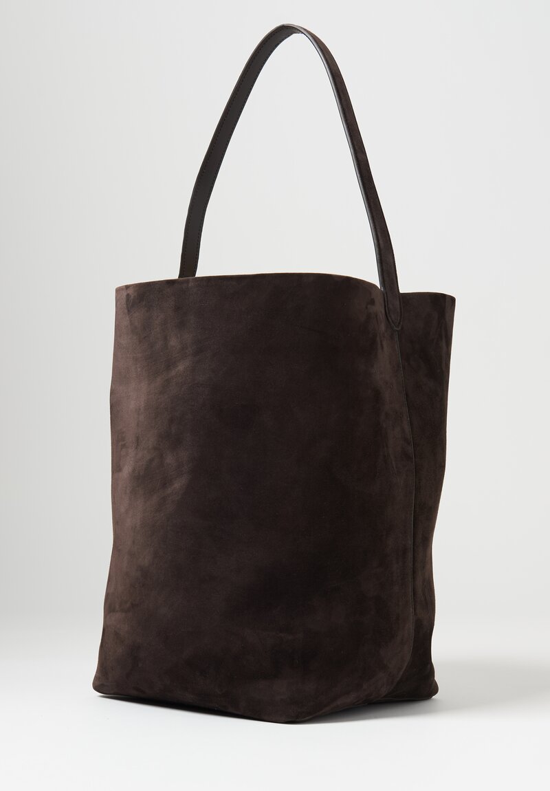 The Row Large N/s Park Elephant Leather Tote Bag in Brown