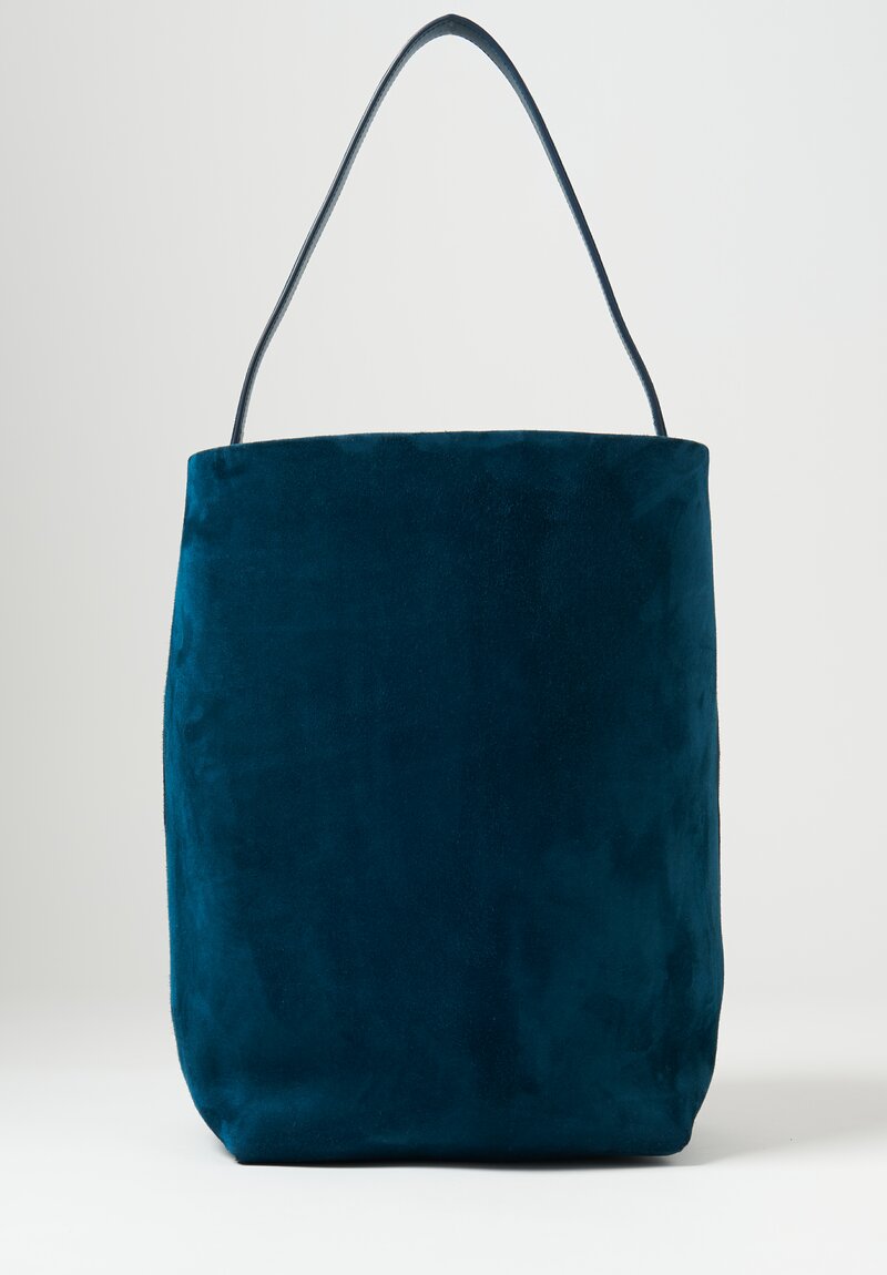 THE ROW Park Large North-South Tote Bag in Suede and Calf Leather