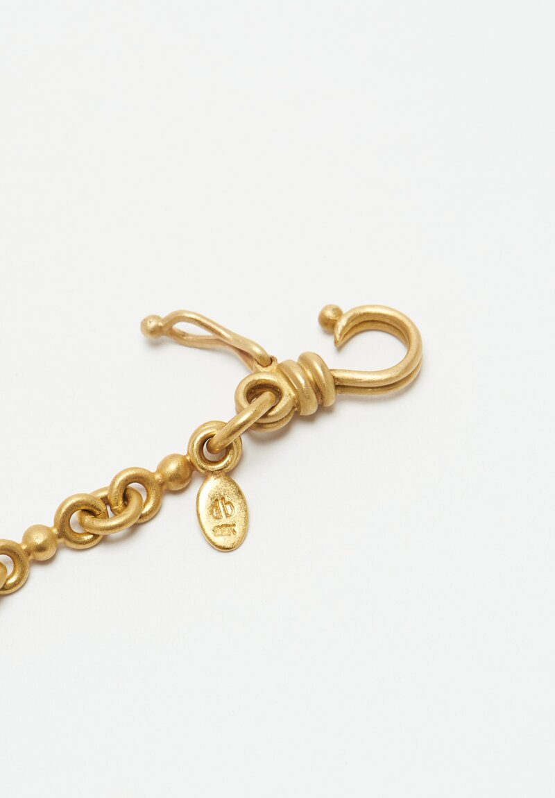 Denise Betesh 22k, Handmade Single Ball Chain Bracelet	