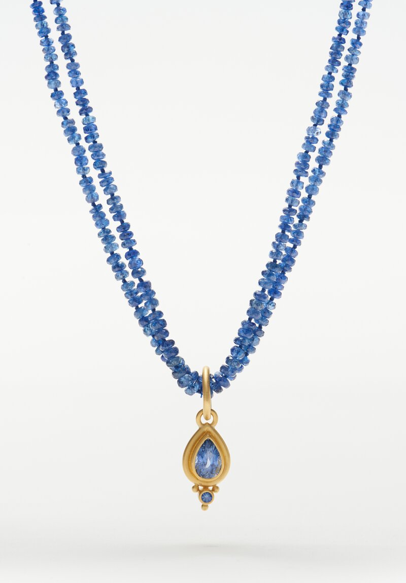 Denise Betesh 22k, Blue Sapphire Pendant	