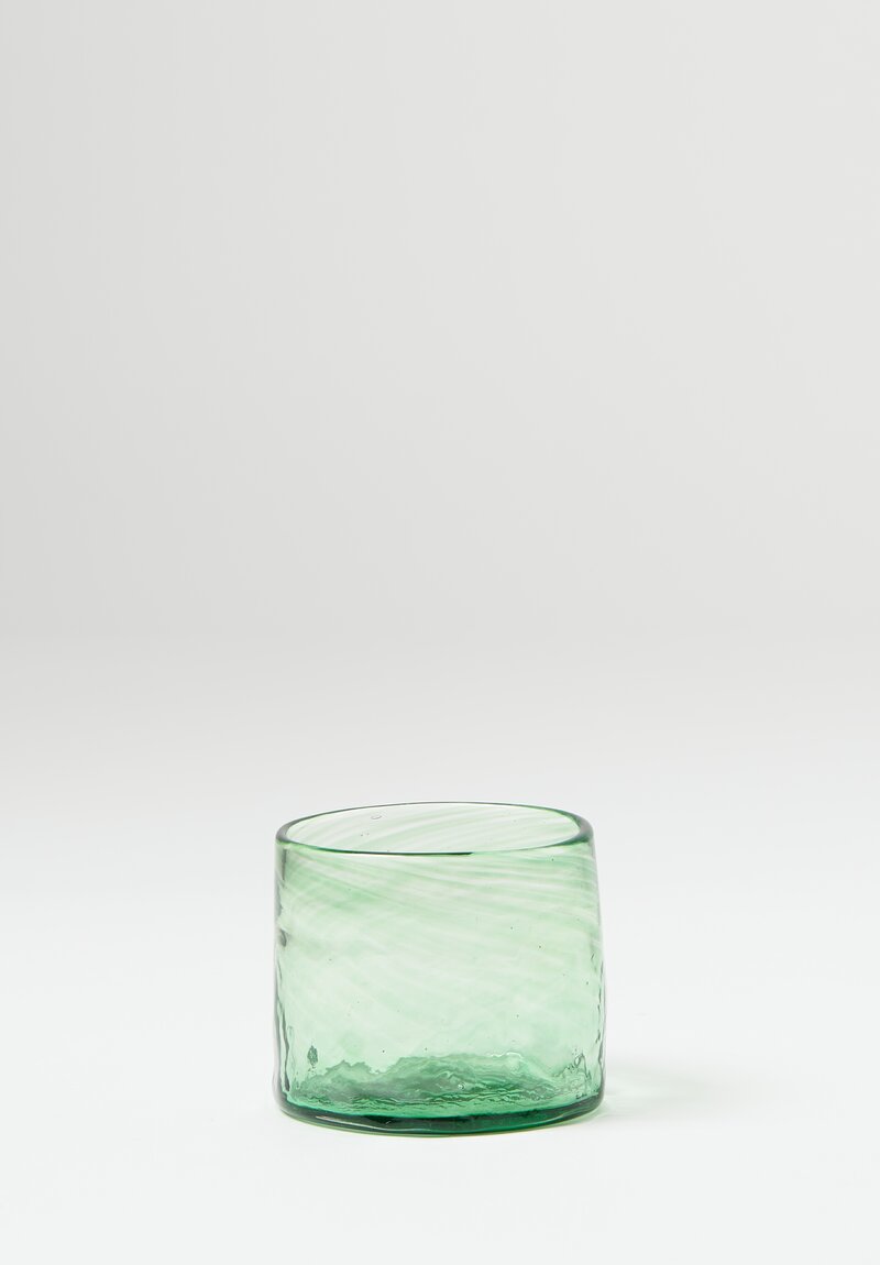 Studio Xaquixe Small Handblown Glass in Bristol Green	