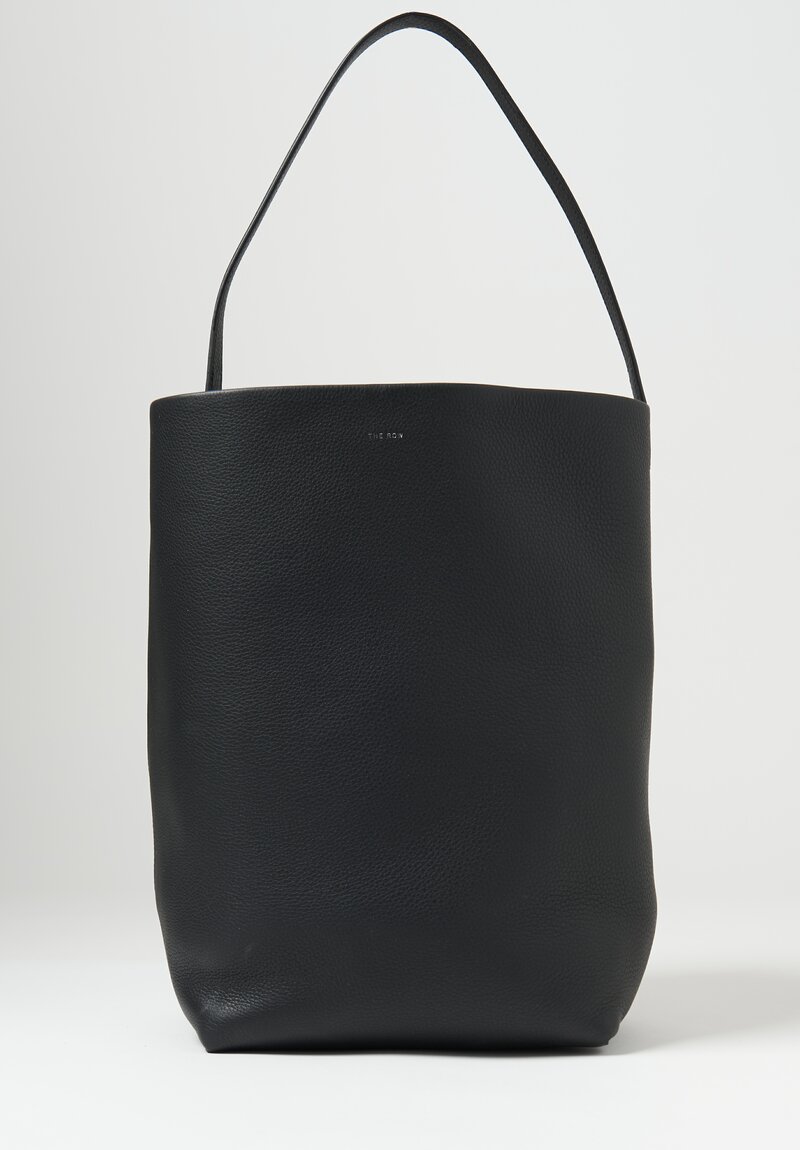 The Row ''N/S'' Park Tote in Pebbled Black | Santa Fe Dry Goods